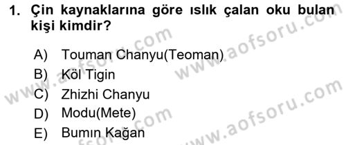 Türk Askeri Teşkilat Tarihi Dersi 2024 - 2025 Yılı (Final) Dönem Sonu Sınav Soruları 1. Soru