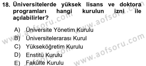 Türk Eğitim Tarihi Dersi 2015 - 2016 Yılı (Final) Dönem Sonu Sınavı 18. Soru