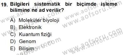 Türk Kültür Tarihi Dersi 2014 - 2015 Yılı (Final) Dönem Sonu Sınavı 19. Soru