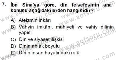 Türk Düşünce Tarihi Dersi 2014 - 2015 Yılı (Final) Dönem Sonu Sınav Soruları 7. Soru