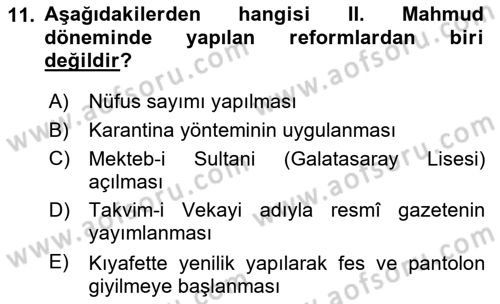 Türk Düşünce Tarihi Dersi 2023 - 2024 Yılı Yaz Okulu Sınav Soruları 11. Soru