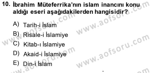 Türk Basın Tarihi Dersi 2014 - 2015 Yılı (Vize) Ara Sınav Soruları 10. Soru