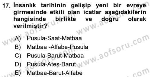 Türk Basın Tarihi Dersi 2018 - 2019 Yılı (Vize) Ara Sınavı 17. Soru