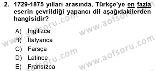 Türk Basın Tarihi Dersi 2022 - 2023 Yılı (Vize) Ara Sınavı 2. Soru