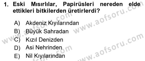 Türk Basın Tarihi Dersi 2024 - 2025 Yılı (Final) Dönem Sonu Sınav Soruları 1. Soru