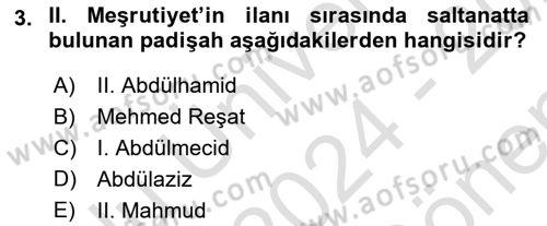 Türk Basın Tarihi Dersi 2024 - 2025 Yılı (Final) Dönem Sonu Sınav Soruları 3. Soru