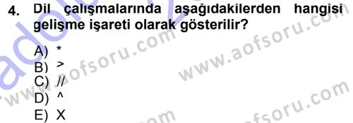 Türkçe Ses Bilgisi Dersi 2013 - 2014 Yılı (Vize) Ara Sınav Soruları 4. Soru