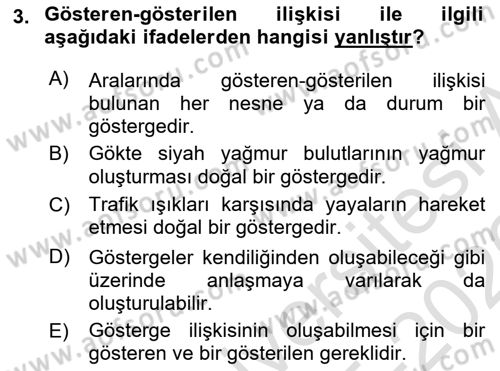 Türkçe Ses Bilgisi Dersi 2025 - 2026 Yılı (Vize) Ara Sınav Soruları 3. Soru