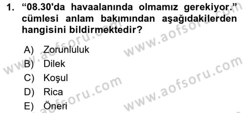 Türkçe Biçim Bilgisi Dersi 2023 - 2024 Yılı (Final) Dönem Sonu Sınav Soruları 1. Soru