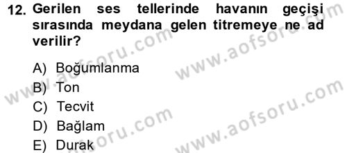 Osmanlı Türkçesine Giriş 1 Dersi 2013 - 2014 Yılı (Vize) Ara Sınav Soruları 12. Soru