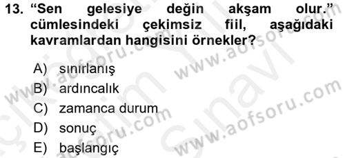 Osmanlı Türkçesine Giriş 2 Dersi 2017 - 2018 Yılı (Vize) Ara Sınav Soruları 13. Soru