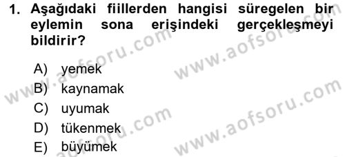 Osmanlı Türkçesine Giriş 2 Dersi 2018 - 2019 Yılı (Final) Dönem Sonu Sınav Soruları 1. Soru