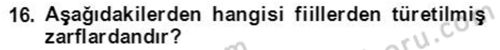 Osmanlı Türkçesine Giriş 2 Dersi 2021 - 2022 Yılı (Vize) Ara Sınav Soruları 16. Soru