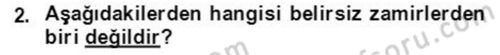 Osmanlı Türkçesine Giriş 2 Dersi 2021 - 2022 Yılı (Vize) Ara Sınav Soruları 2. Soru