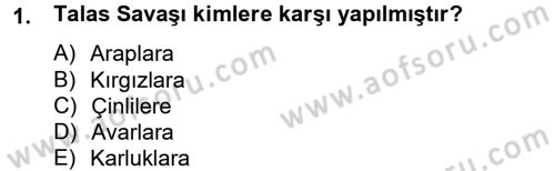 Uygur Türkçesi Dersi 2012 - 2013 Yılı (Vize) Ara Sınav Soruları 1. Soru