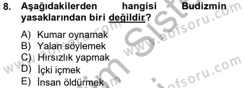 Uygur Türkçesi Dersi 2013 - 2014 Yılı (Vize) Ara Sınav Soruları 8. Soru