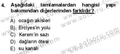 Türkçe Cümle Bilgisi 1 Dersi Ara Sınavı Deneme Sınav Soruları 4. Soru