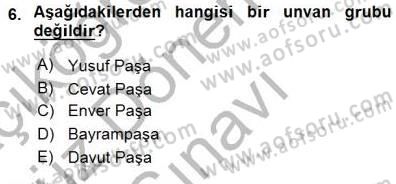 Türkçe Cümle Bilgisi 1 Dersi 2015 - 2016 Yılı (Final) Dönem Sonu Sınav Soruları 6. Soru