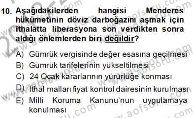 Türkçe Cümle Bilgisi 2 Dersi 2013 - 2014 Yılı (Final) Dönem Sonu Sınav Soruları 10. Soru