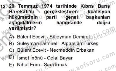 Türkçe Cümle Bilgisi 2 Dersi 2013 - 2014 Yılı (Final) Dönem Sonu Sınav Soruları 12. Soru