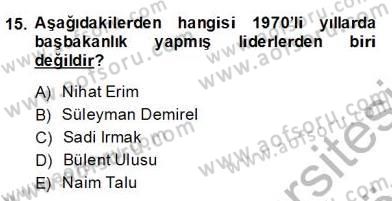 Türkçe Cümle Bilgisi 2 Dersi 2013 - 2014 Yılı (Final) Dönem Sonu Sınav Soruları 15. Soru