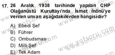 Türkçe Cümle Bilgisi 2 Dersi 2013 - 2014 Yılı (Final) Dönem Sonu Sınav Soruları 17. Soru