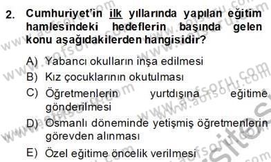 Türkçe Cümle Bilgisi 2 Dersi 2013 - 2014 Yılı (Final) Dönem Sonu Sınav Soruları 2. Soru
