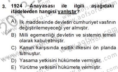 Türkçe Cümle Bilgisi 2 Dersi 2013 - 2014 Yılı (Final) Dönem Sonu Sınav Soruları 3. Soru