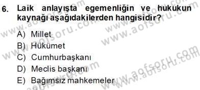 Türkçe Cümle Bilgisi 2 Dersi 2013 - 2014 Yılı (Final) Dönem Sonu Sınav Soruları 6. Soru