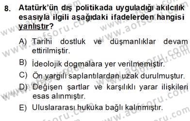 Türkçe Cümle Bilgisi 2 Dersi 2013 - 2014 Yılı (Final) Dönem Sonu Sınav Soruları 8. Soru