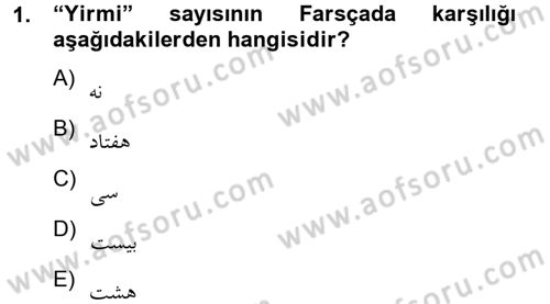 Osmanlı Türkçesi Grameri 2 Dersi 2012 - 2013 Yılı (Vize) Ara Sınav Soruları 1. Soru