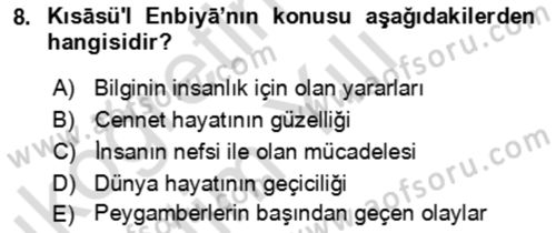 XI-XIII. Yüzyıllar Türk Dili Dersi 2025 - 2026 Yılı Yaz Okulu Sınav Soruları 8. Soru