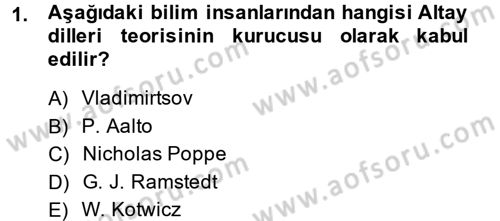 Çağdaş Türk Yazı Dilleri 1 Dersi 2014 - 2015 Yılı (Vize) Ara Sınav Soruları 1. Soru