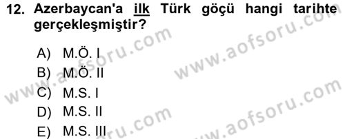 Çağdaş Türk Yazı Dilleri 1 Dersi 2015 - 2016 Yılı (Vize) Ara Sınav Soruları 12. Soru