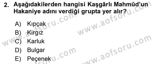 Çağdaş Türk Yazı Dilleri 1 Dersi 2018 - 2019 Yılı Yaz Okulu Sınav Soruları 2. Soru