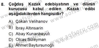 Çağdaş Türk Yazı Dilleri 2 Dersi 2013 - 2014 Yılı (Final) Dönem Sonu Sınav Soruları 8. Soru