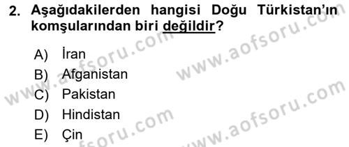 Çağdaş Türk Yazı Dilleri 2 Dersi 2018 - 2019 Yılı (Vize) Ara Sınav Soruları 2. Soru