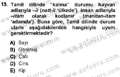 Genel Dilbilim 1 Dersi 2012 - 2013 Yılı (Final) Dönem Sonu Sınav Soruları 13. Soru