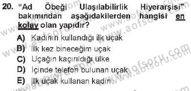 Genel Dilbilim 1 Dersi 2012 - 2013 Yılı Tek Ders Sınav Soruları 20. Soru
