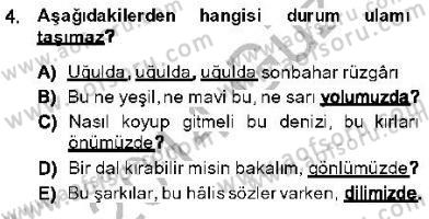 Genel Dilbilim 1 Dersi 2013 - 2014 Yılı (Final) Dönem Sonu Sınav Soruları 4. Soru