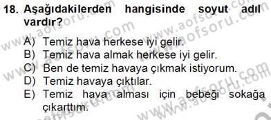 Genel Dilbilim 1 Dersi 2013 - 2014 Yılı Tek Ders Sınav Soruları 18. Soru