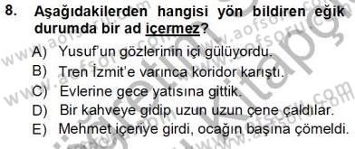 Genel Dilbilim 1 Dersi 2013 - 2014 Yılı Tek Ders Sınav Soruları 8. Soru