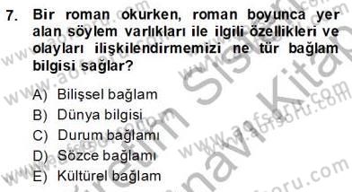 Genel Dilbilim 2 Dersi 2013 - 2014 Yılı (Final) Dönem Sonu Sınav Soruları 7. Soru