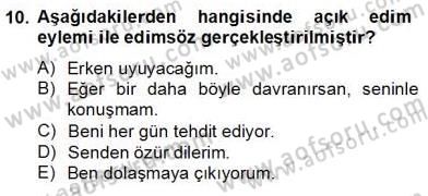 Genel Dilbilim 2 Dersi 2013 - 2014 Yılı Tek Ders Sınav Soruları 10. Soru