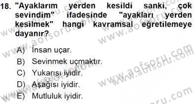 Genel Dilbilim 2 Dersi 2015 - 2016 Yılı (Vize) Ara Sınav Soruları 18. Soru