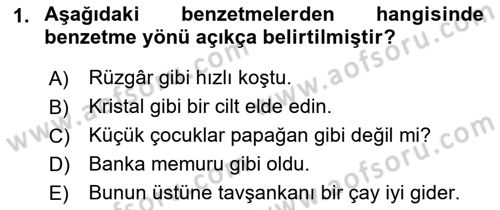 Genel Dilbilim 2 Dersi 2018 - 2019 Yılı Yaz Okulu Sınav Soruları 1. Soru