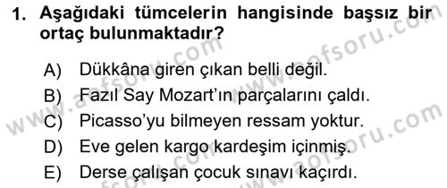 Genel Dilbilim 2 Dersi 2021 - 2022 Yılı (Final) Dönem Sonu Sınav Soruları 1. Soru