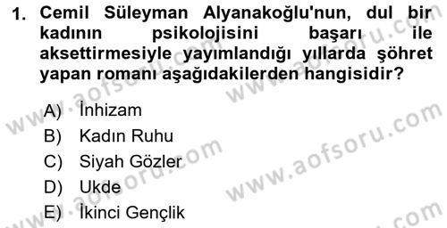 2. Meşrutiyet Dönemi Türk Edebiyatı Dersi 2018 - 2019 Yılı Yaz Okulu Sınav Soruları 1. Soru