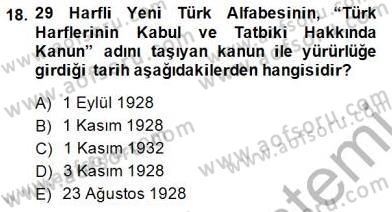 XVI-XIX. Yüzyıllar Türk Dili Dersi 2014 - 2015 Yılı (Final) Dönem Sonu Sınav Soruları 18. Soru