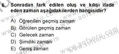 XVI-XIX. Yüzyıllar Türk Dili Dersi 2014 - 2015 Yılı (Final) Dönem Sonu Sınav Soruları 6. Soru